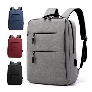 Double Zipper Business Laptop Backpack