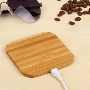 Portable Bamboo Wireless Charger Pad