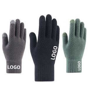Winter Touchscreen Warm Fleece Lined Knit Gloves