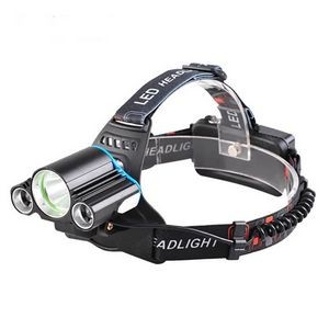 3 LED Rechargeable Headlamps Torch Light