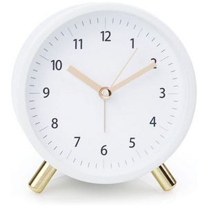 4.5" Bedside Analog Alarm Clock