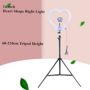 14" heart shape Selfie Light with 210cm tripod stick