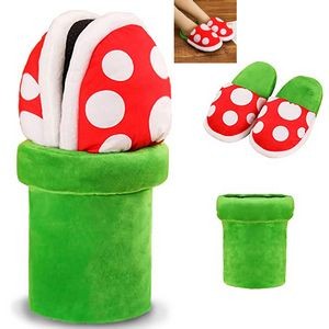 Custom Piranha Plants Plush Funny Slippers Loafer with Your Own Design