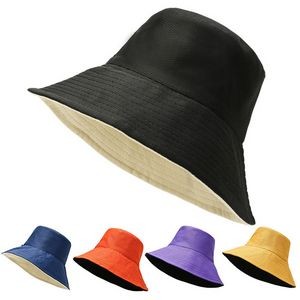 Canvas Bucket Hat For Women Men Summer Sun Beach Fishing Cap