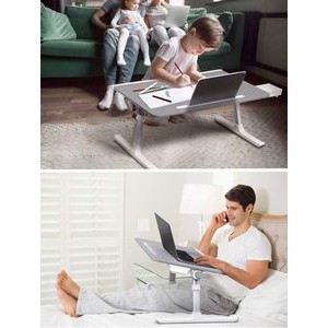 Foldable Laptop Table with Storage Drawer