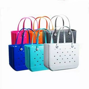 Durable Plastic Tote Bag With Hole
