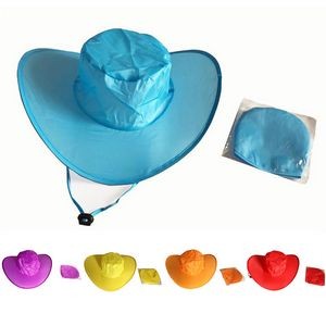 Foldable Cowboy Hat with Packing Pouch