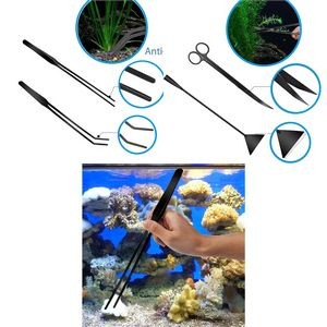 4 in 1 Stainless Steel Aquatic Plants Aquascaping Tools Set