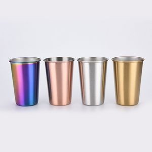 12 Oz. Single Wall Stainless Steel Drinking Beer Cup