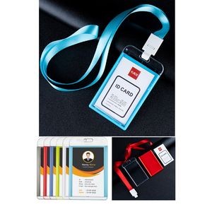 Multi-Color ID Badge Holder with Lanyard