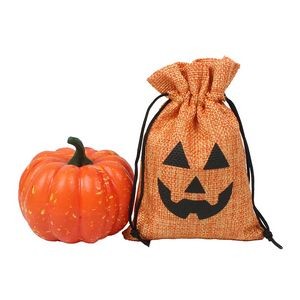 Halloween Pumpkin Treat Bags Drawstring