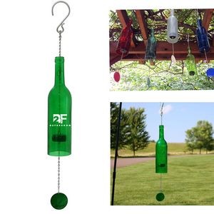 25 Inches Glass Wine Bottle Wind Chime