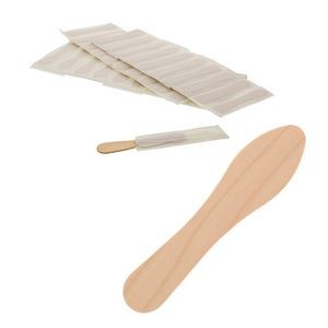 Wooden Craft Stick Plain Taster Ice Cream Paddle Spoon