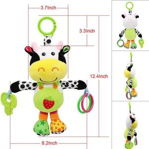 Baby Car Seat Plush Toys with 24 Music and Teether