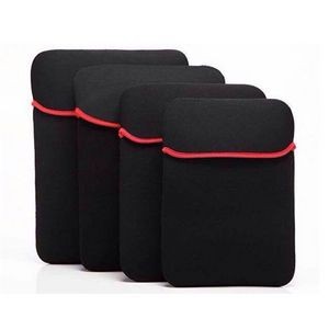 Black Notebook Bag Neoprene Laptop Sleeve 15" inch