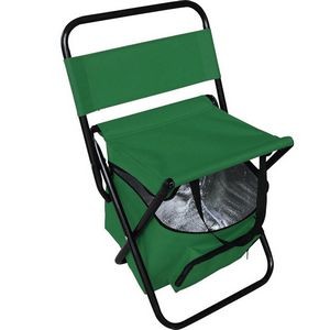 Portable Foldable Camping Chair with Cooler Bag