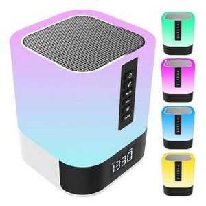 Night Light Alarm Clock Bluetooth Speaker