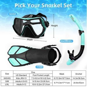 Adult Dry Snorkel Diving Set