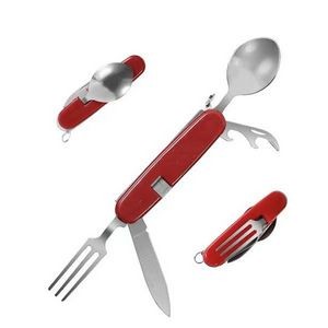 4 in 1 Stainless Steel Folding Cutlery Set