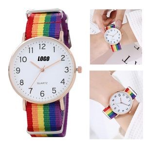 Rainbow Strap Watches For Women