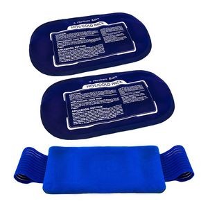 Blue Medical-grade Ice Pack With Adjustable Elastic Band