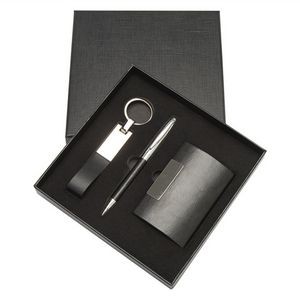 Business Card Holder Pen and Key Chain Gift Set