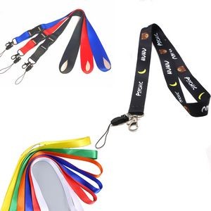 Solid Color Polyester Lanyard