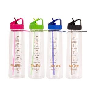 Plastic 30Oz Sport Water Bottles With Straw