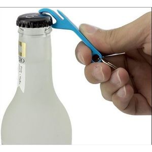 Aluminum Alloy Palm Tree Bottle Opener with Keychain