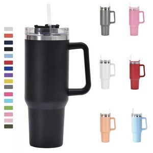 40oz Insulated Tapered Travel Mug with Handle