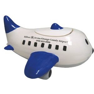 Custom Ceramic Blue Airplane Container