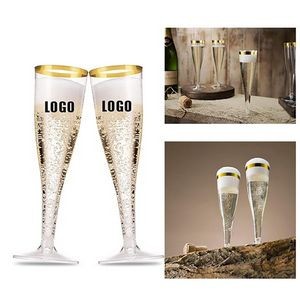 6.5 OZ Clear Plastic Champagne Cup