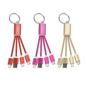 3-in-1 Keychain Charger Cable
