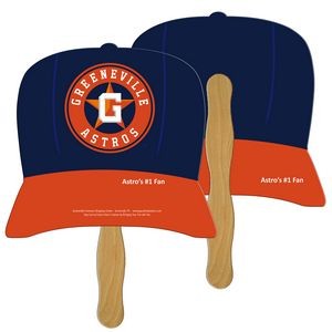 Baseball Cap Hand Fan Full Color (2 Sides)