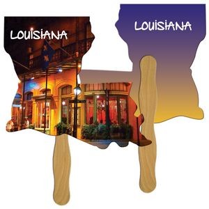 Louisiana State Fast Hand Fan (2 Sides) 1 Day