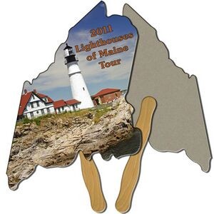 Maine State Recycled Hand Fan