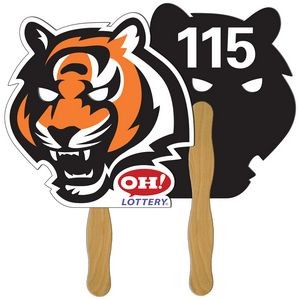 Tiger Auction Hand Fan Full Color