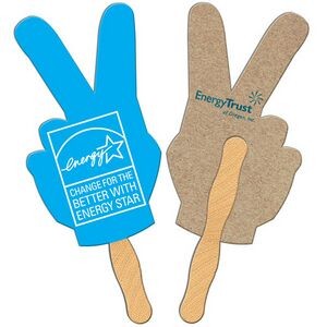 Peace Sign Recycled Hand Fan