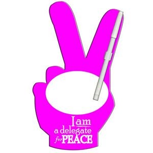 Peace Sign Offset Printed Memo Board