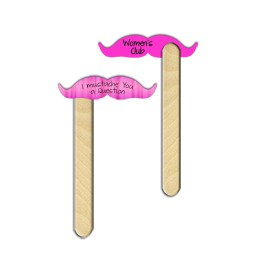The Vaudeville Mustache on a Stick (Digital Printed)