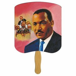 Dr. Martin Luther King Jr. Hand Fan Full Color (2 Sides)