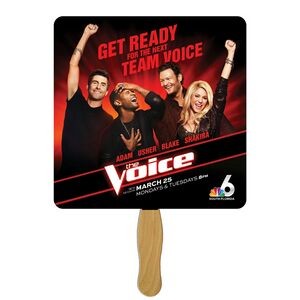 Square Fast Hand Fan (1 Side) 1 Day