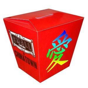 Chinese Take-Out Style Box Full Color