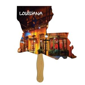 Louisiana State Recycled Hand Fan