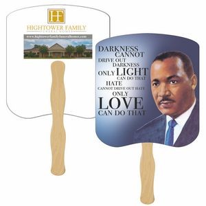 Dr. Martin Luther King Jr. Love Hand Fan Full Color (2 Sides)