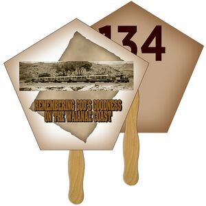 Church Auction Hand Fan Full Color