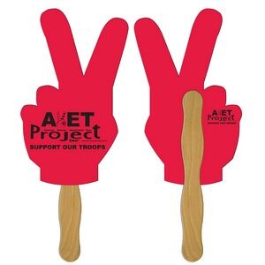 Peace Sign Fast Hand Fan (2 Sides) 1 Day