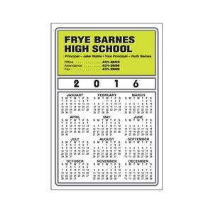 30 Mil Rectangle Large Size Calendar Magnet w/ Double Outlines (7