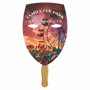 Mask Fast Hand Fan Full Color (1 Side) 1 Day