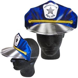 Police Poster Board Caps w/ Elastic Band